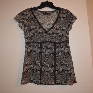 The Limited Black and White Blouse Size S